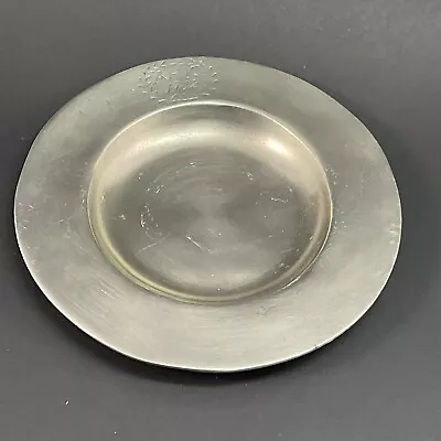 Match Made In Italy Pewter Plate Olive Dish Coaster Wine Bottle Holder • $75