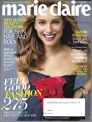 NATALIE PORTMAN (cvr+10pgs!) - MARIE CLAIRE  May 2010 - Label Covered • $9