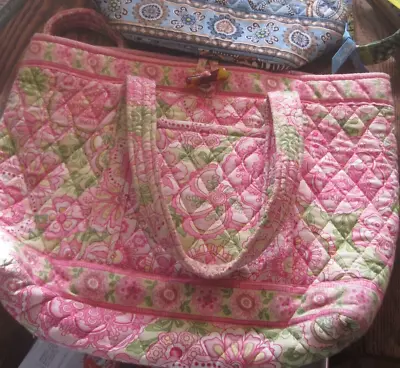 Vera Bradley Petal Pink Toggle Tote Purse -RETIRED-8.5  WIDEX7.5  TALL • $6.99