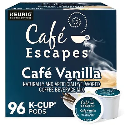 Cafe Escapes Cafe Vanilla Keurig K-Cup Pod 96 Count • $39.99