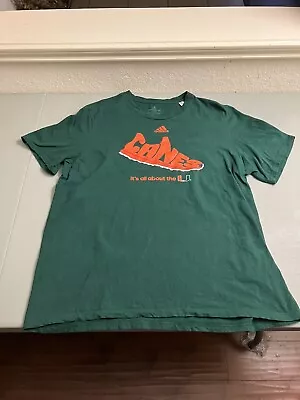 University Of Miami Hurricanes Men’s Shirt XL Adidas It’s All About The U • $7.99