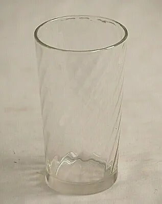 $12.99 • Buy Swirl Glassware By Brockway Clear Drinking Glass Tumbler 4-3/4  Tall Vintage MCM