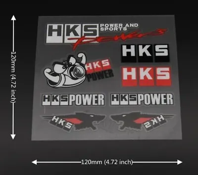 HKS Decal Sticker Set For Honda Toyota Mitsubishi Mazda Nissan Kia Hyundai Ford • $7.03