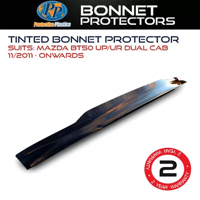 Tinted Bonnet Protector Fits Mazda BT50 UP UR Dual Cab 11/2011-Onwards 4x4 4WD • $116.99