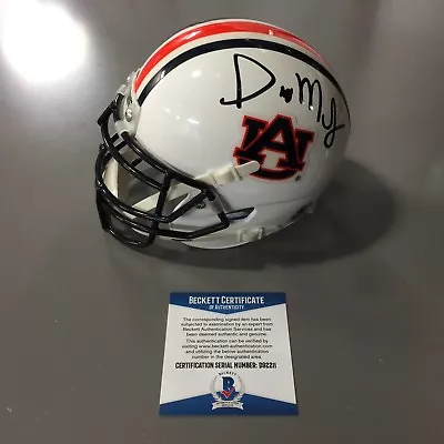 Gus Malzahn Signed Auburn Tigers Schutt Authentic Mini Helmet Beckett Coa D92211 • $87.99