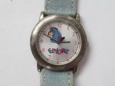 Vintage Disney Eeyore Watch Denim Band SII MU0112~Winnie The Pooh~Untested • $12.95