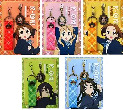 NEW K-ON! The Movie Phone Strap W/Fastener Charm Set 5 Types Official Japan • $27.99