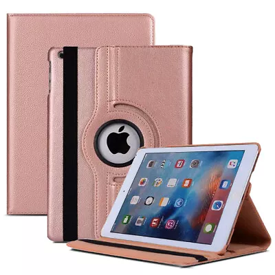 Case For IPad Air 1st 2nd 3rd 4th 5th Generation Leather Flip 360 Rotating Stand • £5.99