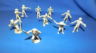 VINTAGE MARX FORT DEARBORN FOOT CAVALRY 45mm 10 Figs 7 POSES • $35