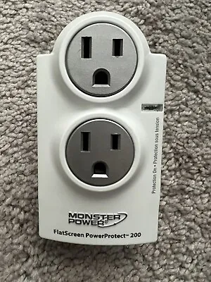 Monster FlatScreen PowerProtect AVFL 200 Surge Protector 2 Outlets - 1100 Joules • $3.99