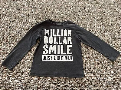 The Children's Place Boys Million Dollar Smile Just Like Dad Long-Sleeved Top 4T • $3.99