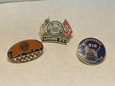 Knoxville TN Laborers Local 818 Union Pin Lapel • $30