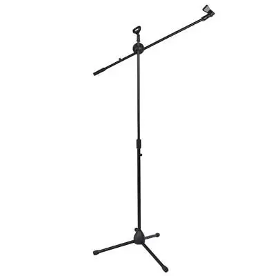 £12.49 • Buy Microphone Stand Dual Mic Clip Adjustable Rotating Folding Type Boom Arm Tripod