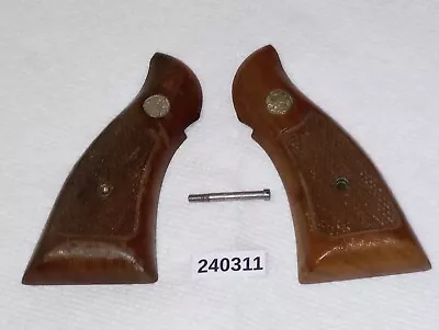 Factory Original S&W K Or L Frame Walnut Service Grips  # 240311 • $29.95