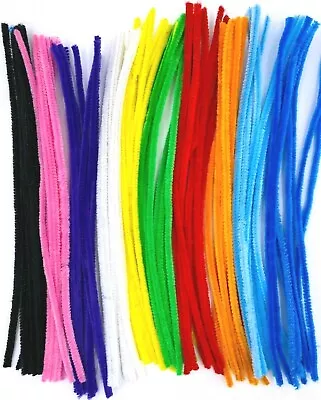 80160180 Infuse Pipe Cleaners Chenille Craft Sticks 10 Asst Colours 6mm X 30cm • $14.50