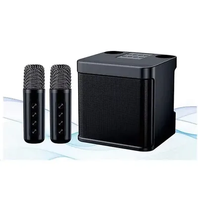 Bluetooth Karaoke Speaker With 2 Wireless Microphones • $55