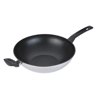 £31.49 • Buy Prestige Stir Fry Pan In Stainless Steel With Dimpled Surface - Non Stick - 30cm
