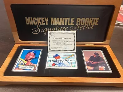 Autographed Mickey Mantle Rookie Signature Series Topps Baseball Cards • $2500