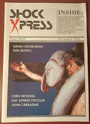 Shock Xpress: Vol. 2 5 Winter 1988/89 - UK Magazine /Ken Russell Cronenberg • $14.16