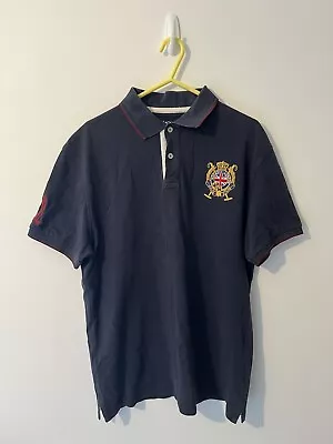 Hackett Polo Shirt Polo Team Number 1 Navy Size L • £22.50