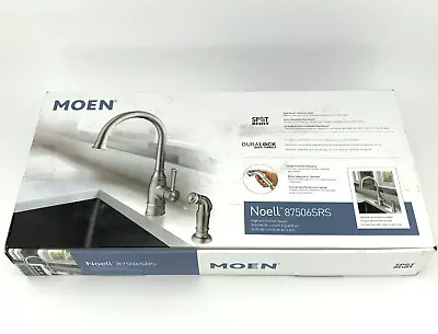 MOEN 87506SRS Noell Kitchen Faucet W/ Side Spray - Spot Resist Stainless  READ • $64.97