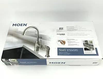 MOEN 87506SRS Noell Kitchen Faucet W/ Side Sprayer - Spot Resist Stainless  READ • $69.97