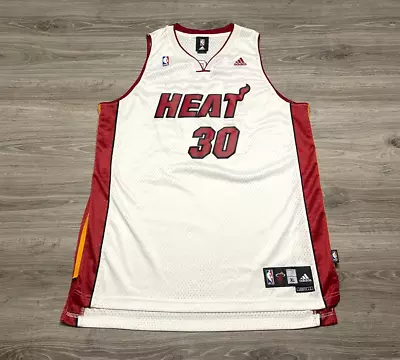 Michael Beasley #30 Miami Heat NBA Vintage Stitched Adidas Jersey Men's Size XL • $59.99