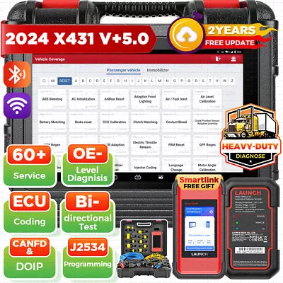 LAUNCH X431 V+5.0 PRO3S+ HDIII HD3 Auto Heavy Duty Truck Diagnostic Scanner Tool • $1449