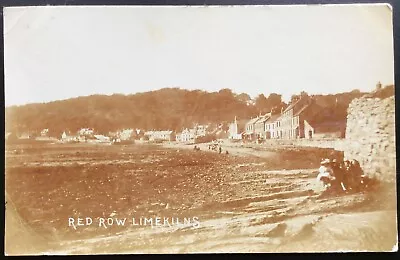 1909 D C Simpson Dunfermline Real Photograph Postcard Red Row Limekilns Fife • £10