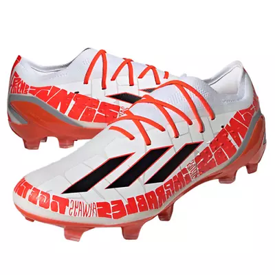 Adidas Soccer X SpeedPortal Messi.1 FG White Solar Red Men Athletic Shoes GW8387 • $129.81