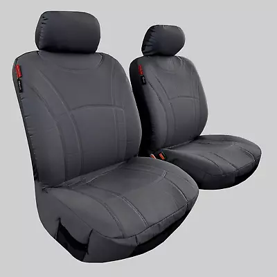 $153.99 • Buy Grey Cotton Canvas Seat Covers For Ssangyong Musso XLV Ultimate Front Pair