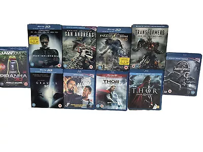 3D Blu-ray Movies Bundle X10 • £43.99