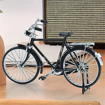 Retro 1:10 Miniature Alloy Bicycle Bike Alloy Model Bicycle Collection Gift • £14.87