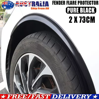 2PCS Universal Black Car Truck Wheel Fender Flares Extra Eyebrow Arches Cover & • $16.99