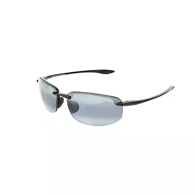 Maui Jim Lighthouse 65mm Polarized Rimless Sunglasses - Black/Neutral Grey S3441 • $174.04