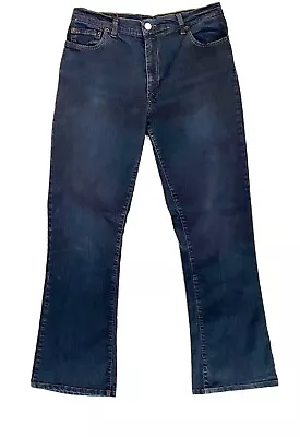 Vitamina Jeans Womens Size 44 (8-10) Blue Flare Mid Rise Pants • $19.95