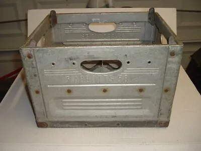 Vintage Abbotts Dairy Metal Milk Crate • $64.95