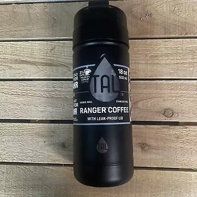 TAL 18Oz Travel Mug Stainless Steel Double Wall Vacuum Insulated Black • $15.99