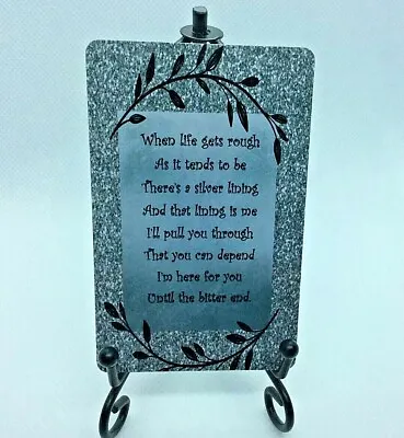 Silver Lining PVC Wallet Card Sentiment Support Friend Family Keepsake Gift • £1.35