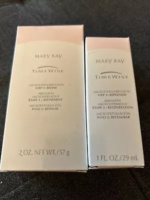 Mary Kay Timewise Microdermabrasion Lot W/ Step 1 Refine & Step 2 Replenish Set • $24.99