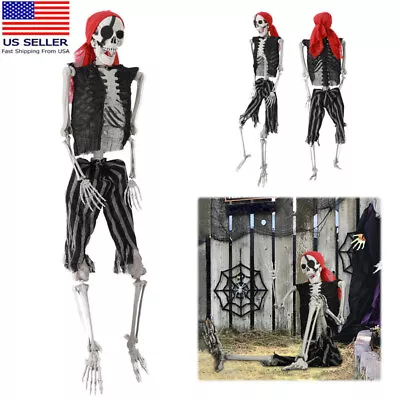 Halloween Decor Human Skeleton Bones Life Size Poseable In/Outdoor Horror Prop • $48.99