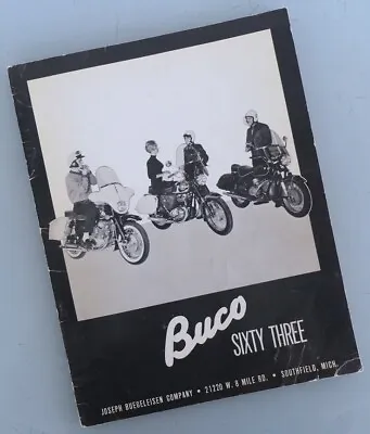 1963 Buco Motorcycle Accessory Book Catalog Harley Davidson Bates Triumph Bsa • $69.95