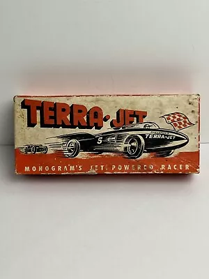 Vtg 1947 Monogram TERRA-JET Jet Powered Race Car Model Kit No. R-2 BOX ONLY • $35.99