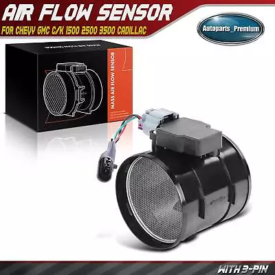 Mass Air Flow Sensor For Chevrolet GMC C/K 1500 2500 3500 Tahoe Yukon Cadillac • $35.99