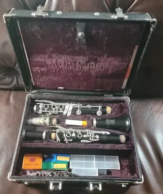 Vintage Bundy Resonite Selmer Clarinet With Burgundy Velour Lined Case • $44.99