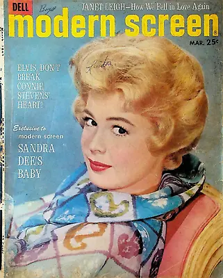 Modern Screen Magazine March 1962 Marilyn Monroe Elvis Presley Sandra Dee • $32.22