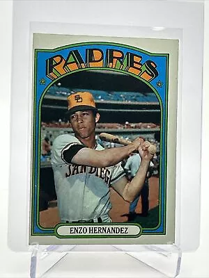 1972 Topps Enzo Hernandez Baseball Card #7 VG-EX Quality FREE SHIPPING • $1.95