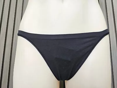 Body Victoria's Secret Ladies V String Thong Underwear Size Medium Large Black • $4.99