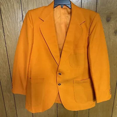 Vtg JC Penney Orange Sport Coat/Blazer Sz Large • $39