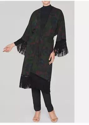 Zara Tropical Flora Kimono Duster Jacket Dress Size XL Size 16 Brand New  • £29.99